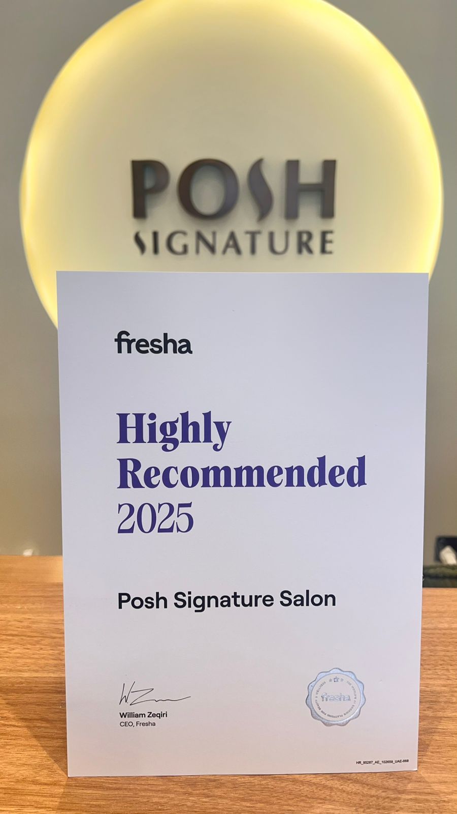 Fresha Highly Recommended 2025